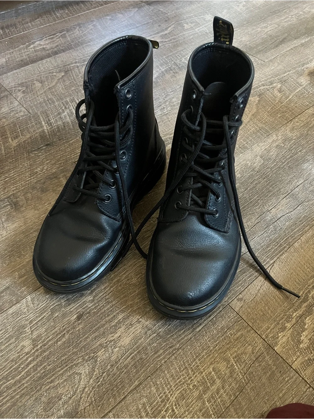 Dr. Martens Black Leather Lace-Up Ankle Boots